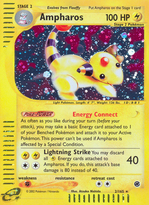 Ampharos - Expedition Base Set (Holo Rare) [2] Kortspil