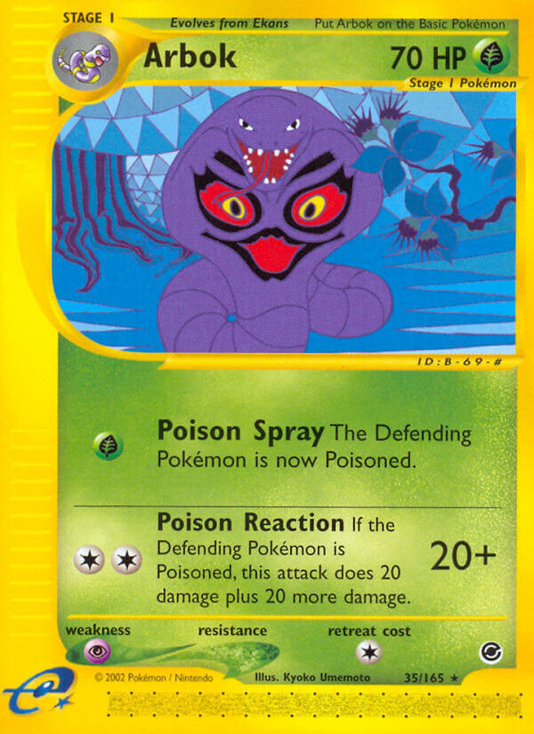 Arbok⁣ - Expedition Base Set⁣ (Rare)⁣ [35] English / Good / Reverse-Holo Normal