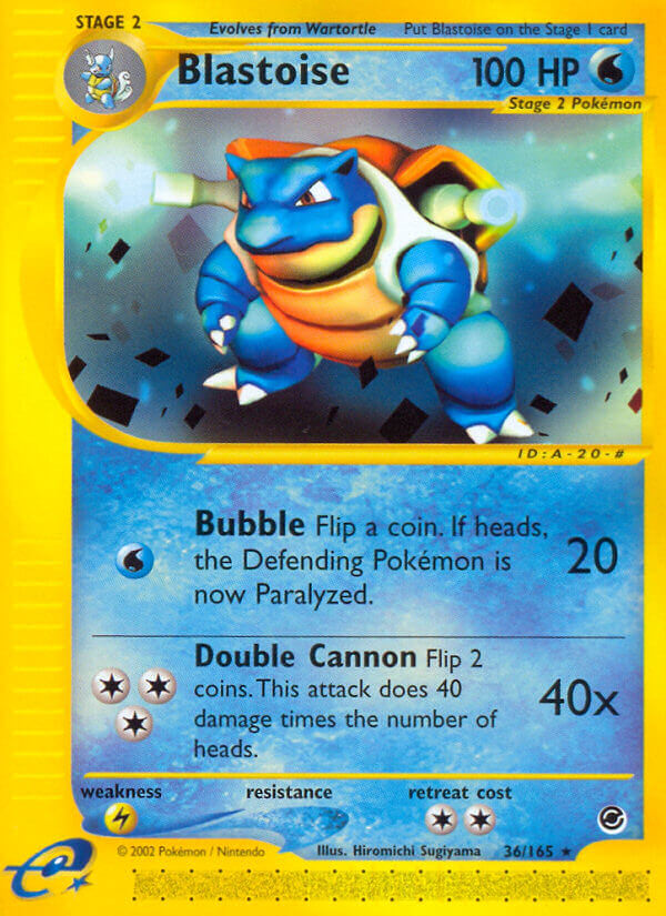 Blastoise⁣ - Expedition Base Set⁣ (Rare)⁣ [36] English / Poor / Normal