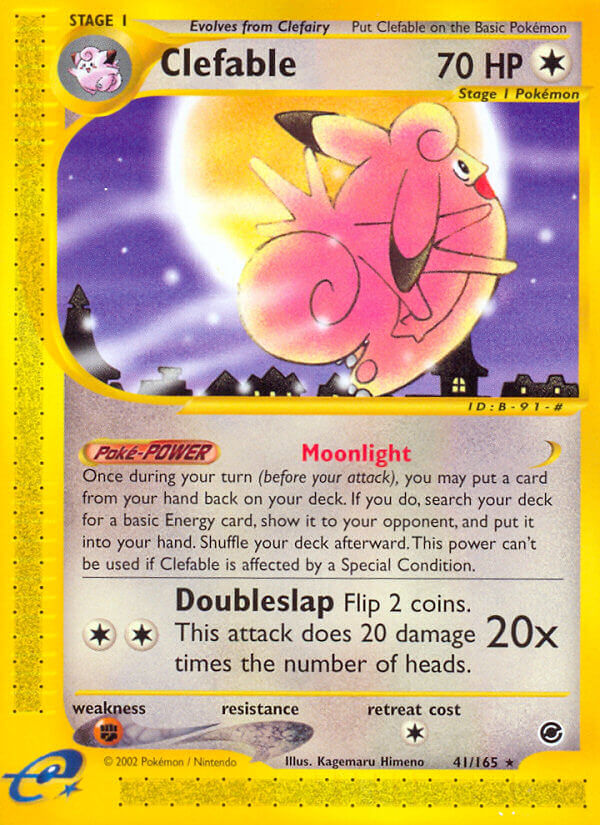 Clefable⁣ - Expedition Base Set⁣ (Rare)⁣ [41] English / Good / Reverse-Holo Normal