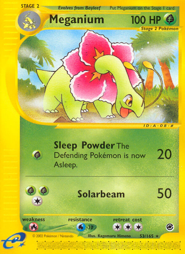 Meganium⁣ - Expedition Base Set⁣ (Rare)⁣ [53] English / Played / Reverse-Holo Normal