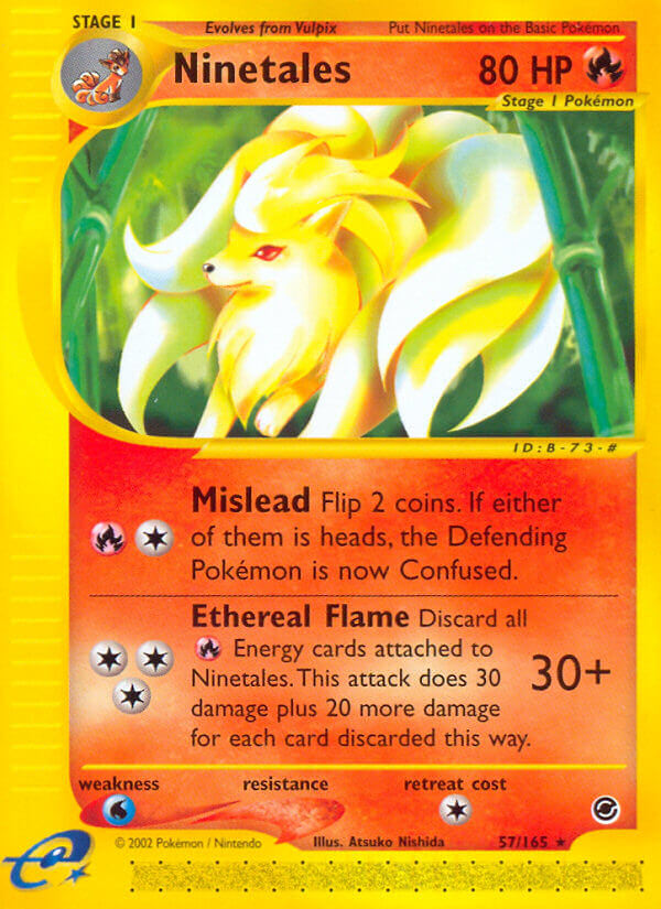 Ninetales⁣ - Expedition Base Set⁣ (Rare)⁣ [57] English / Light Played / Normal