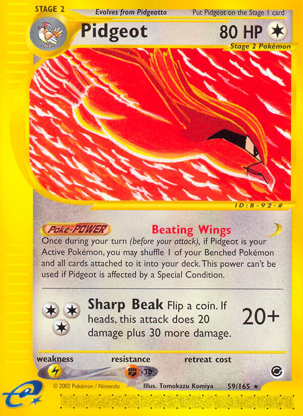 Pidgeot⁣ - Expedition Base Set⁣ (Rare)⁣ [59] English / Played / Normal