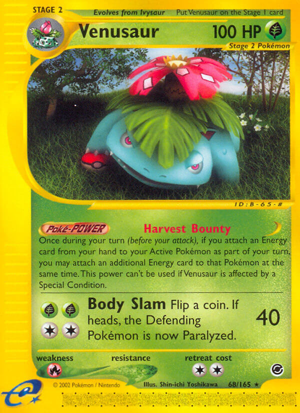 Venusaur⁣ - Expedition Base Set⁣ (Rare)⁣ [68] English / Near Mint / Normal