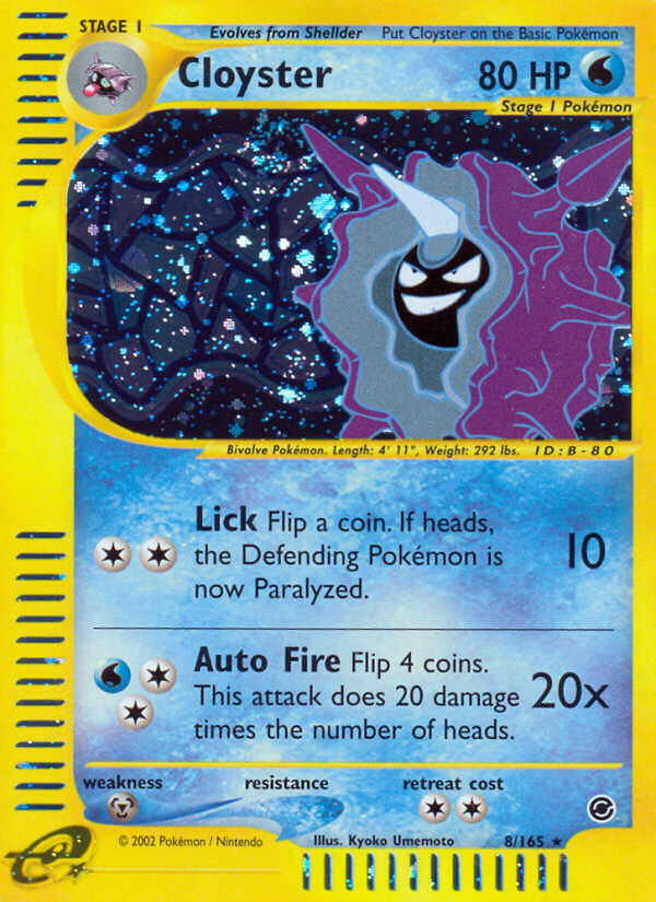 Cloyster - Expedition Base Set (Holo Rare) [8] Kortspil