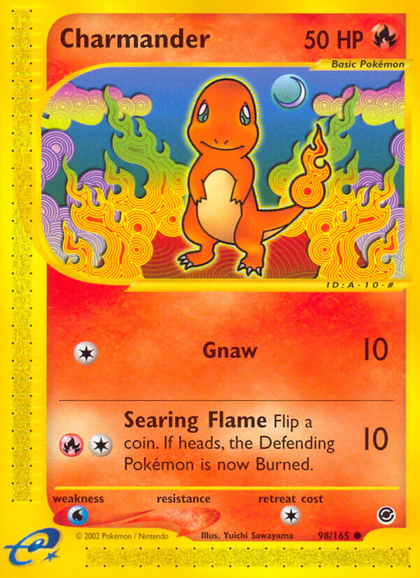 Charmander⁣ - Expedition Base Set⁣ (Common)⁣ [98] English / Poor / Reverse-Holo Normal