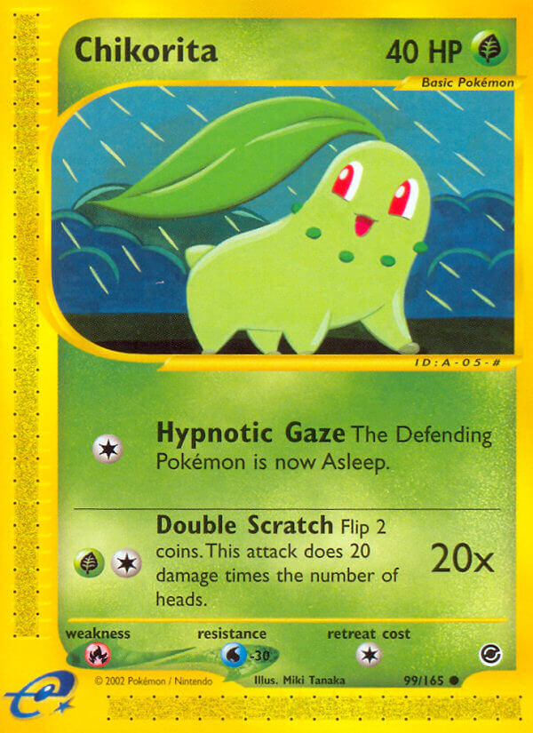 Chikorita⁣ - Expedition Base Set⁣ (Common)⁣ [99] English / Good / Normal