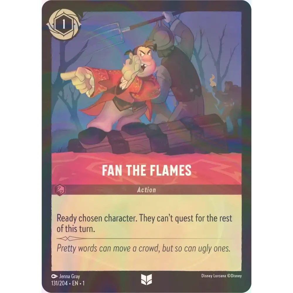 Fan the Flames - Foil (Uncommon) - 131/204 - Disney Lorcana