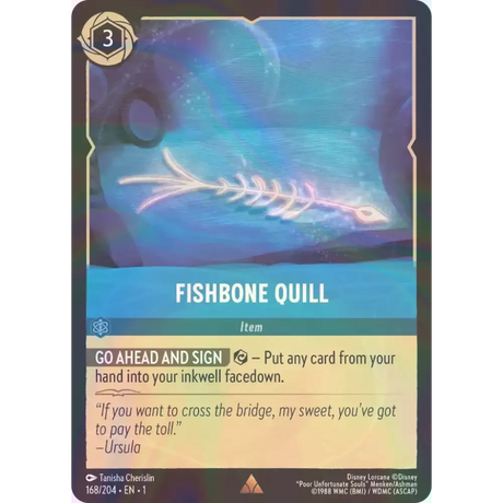 Fishbone Quill - Foil (Rare) - 168/204 - Disney Lorcana