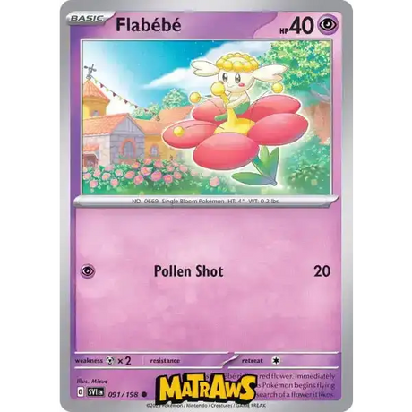 Flabébé - 091/198 Enkeltkort Scarlet & Violet Base Set 