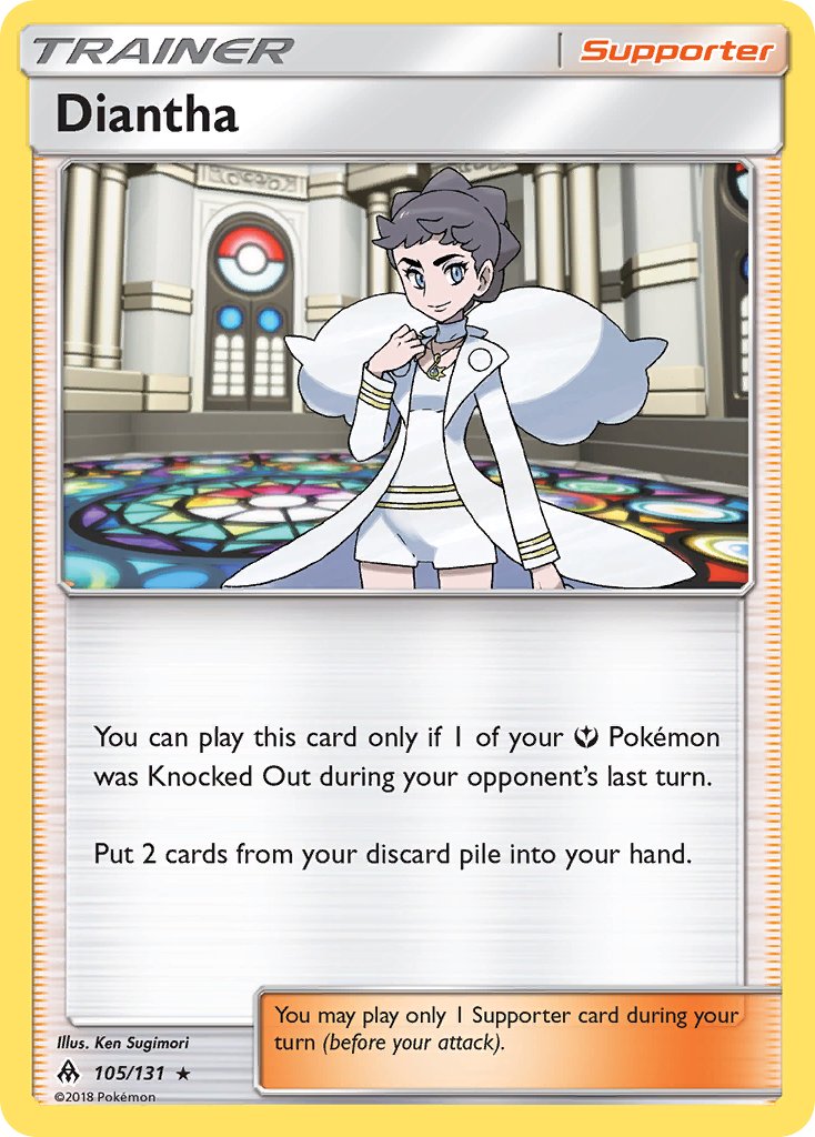 Diantha - Forbidden Light (Holo Rare) [FLI-105] English / Near Mint / Reverse-Holo Normal