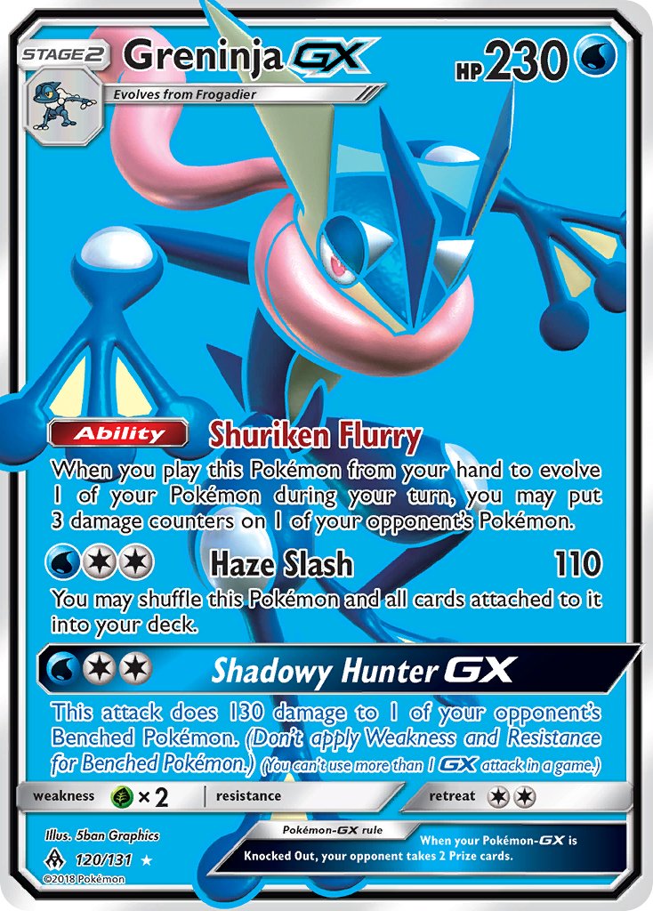 Greninja GX - Forbidden Light (Ultra Rare) [FLI-120] English / Near Mint / Normal