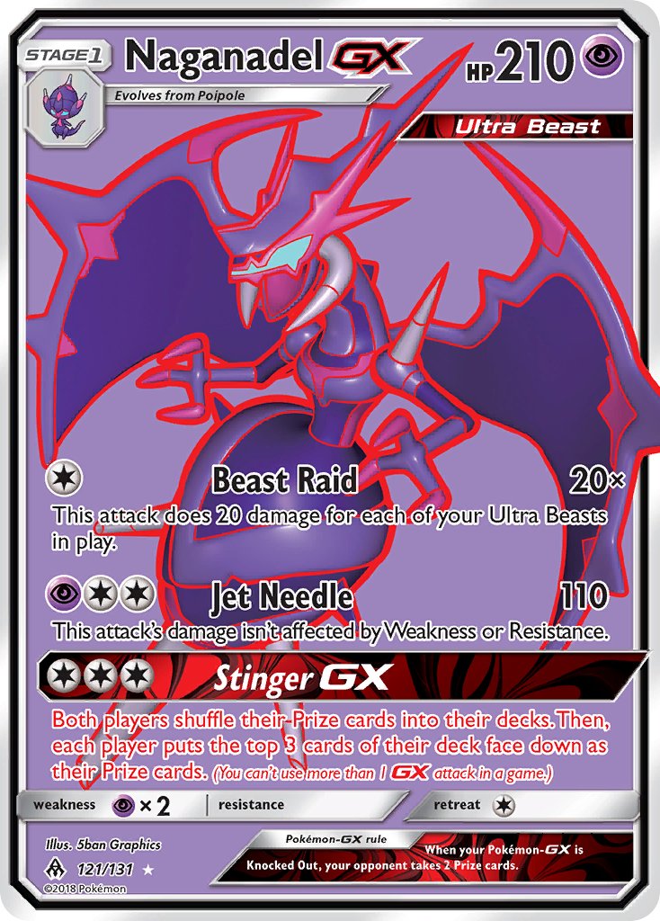 Naganadel GX - Forbidden Light (Ultra Rare) [FLI-121] English / Near Mint / Normal