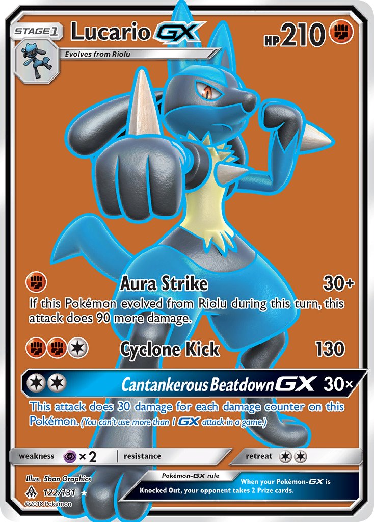 Lucario GX - Forbidden Light (Ultra Rare) [FLI-122] English / Near Mint / Normal