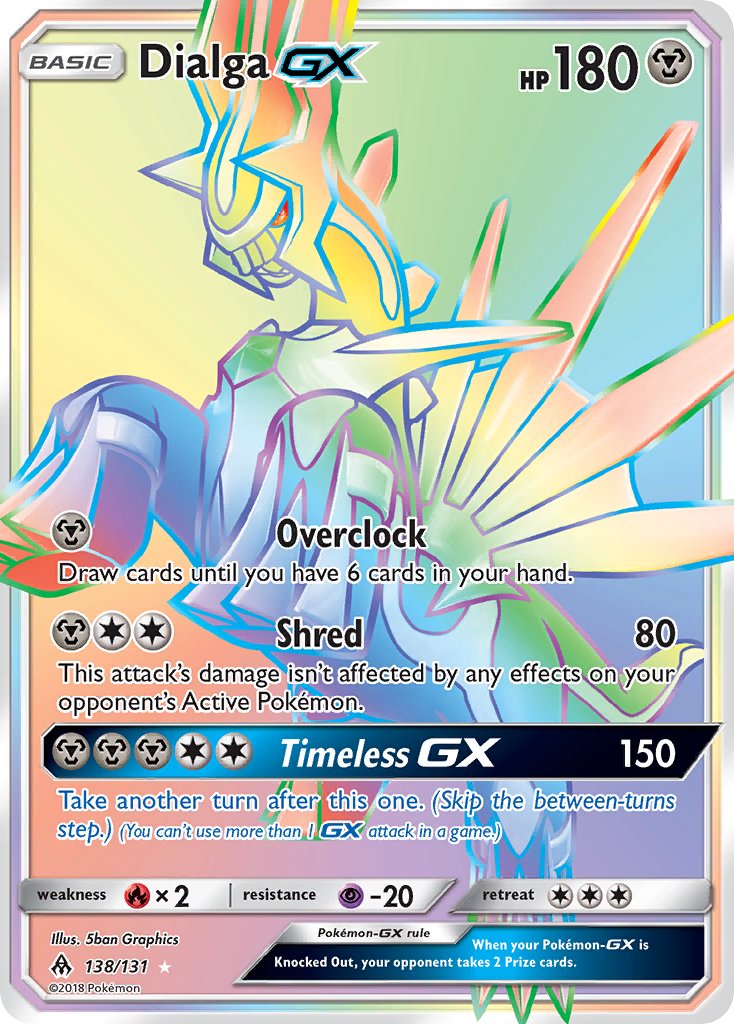 Dialga GX - Forbidden Light (Secret Rare) [FLI-138] English / Near Mint / Normal