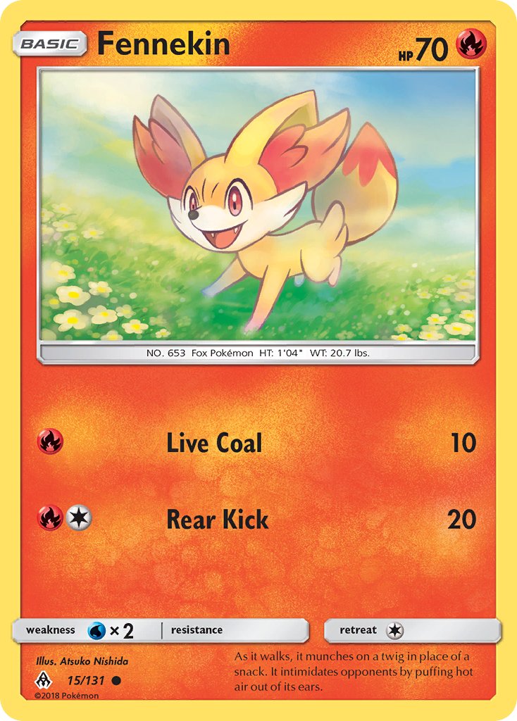 Fennekin - Forbidden Light (Common) [FLI-15] English / Near Mint / Normal