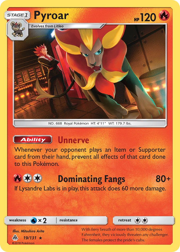 Pyroar - Forbidden Light (Holo Rare) [FLI-19] English / Near Mint / Normal