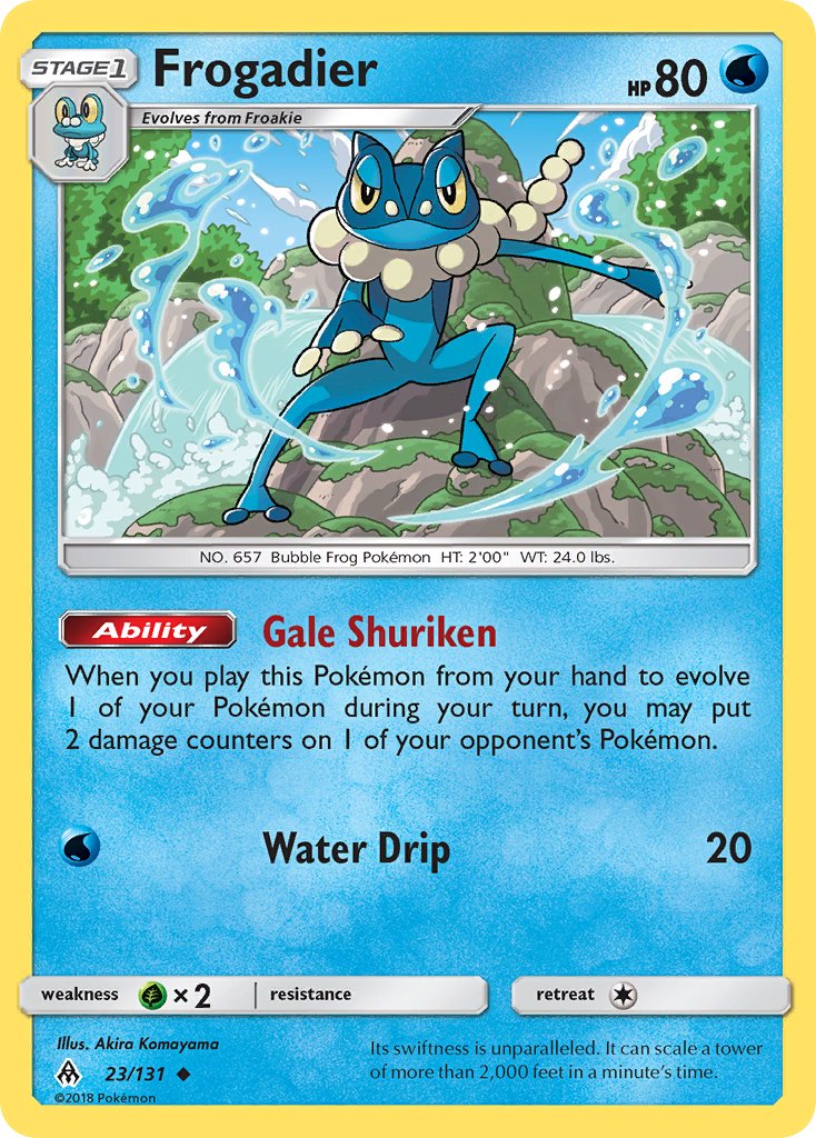 Frogadier - Forbidden Light (Uncommon) [FLI-23] English / Near Mint / Normal
