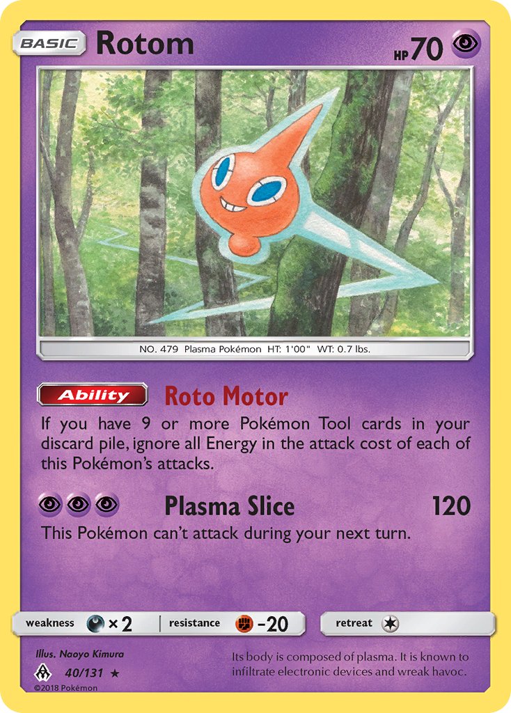 Rotom - Forbidden Light (Rare) [FLI-40] English / Near Mint / Normal