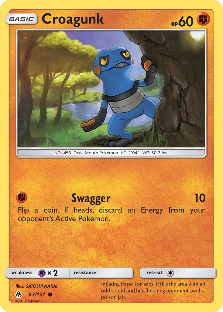 Croagunk - Forbidden Light (Common) [FLI-63] English / Near Mint / Normal