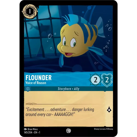Flounder - Voice of Reason (Common) - 145/204 - Disney
