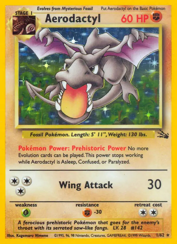 Aerodactyl - Fossil (Holo Rare) [1] Kortspil