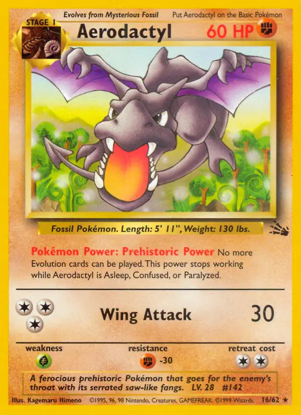 Aerodactyl⁣ - Fossil⁣ (Rare)⁣ [16] English / Played / Normal
