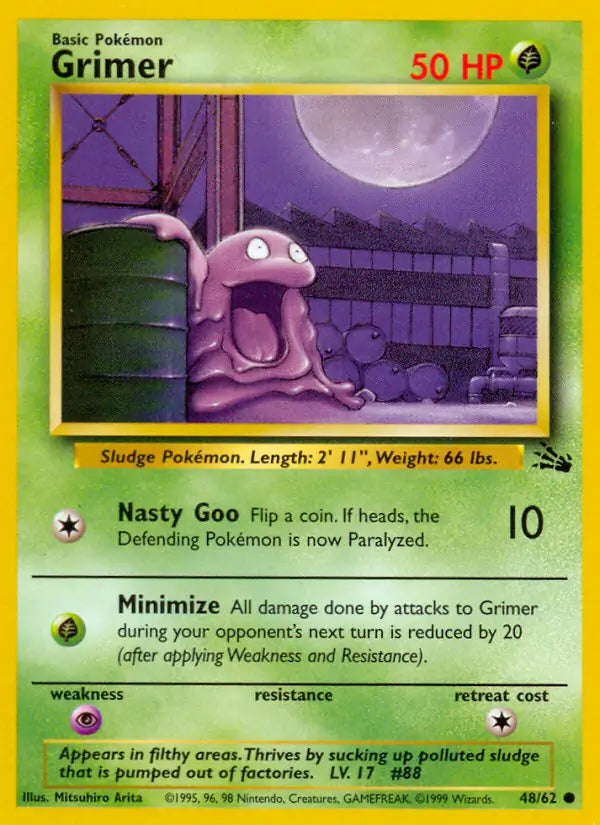 Grimer⁣ - Fossil⁣ (Common)⁣ [48] English / Good / Normal