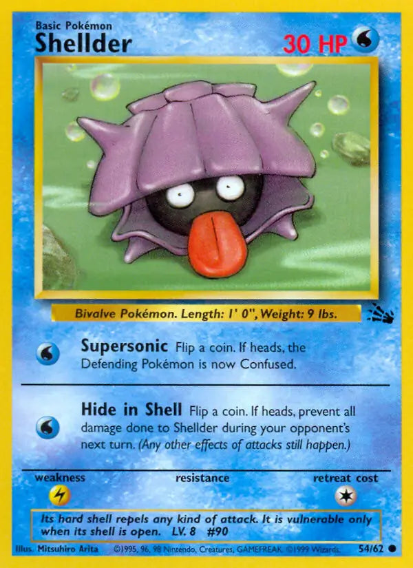 Shellder⁣ - Fossil⁣ (Common)⁣ [54] English / Poor / Normal