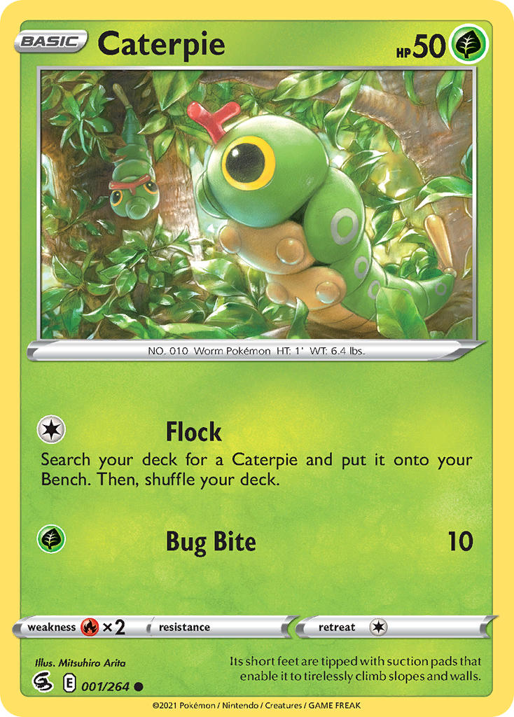 Caterpie - Fusion Strike (Common) [FST-001] English / Near Mint / Normal