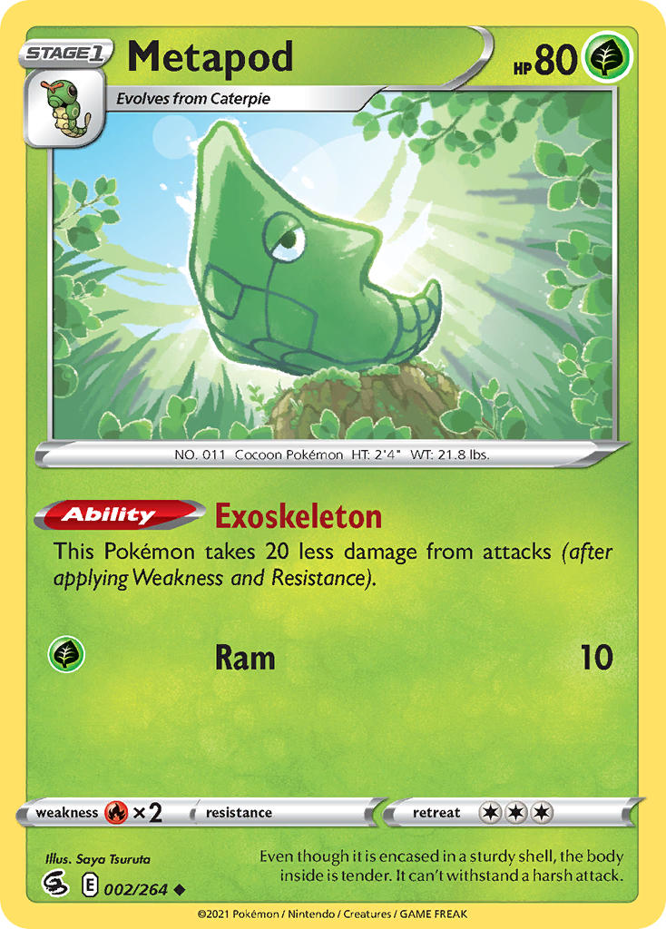 Metapod - Fusion Strike (Uncommon) [FST-002] English / Near Mint / Normal