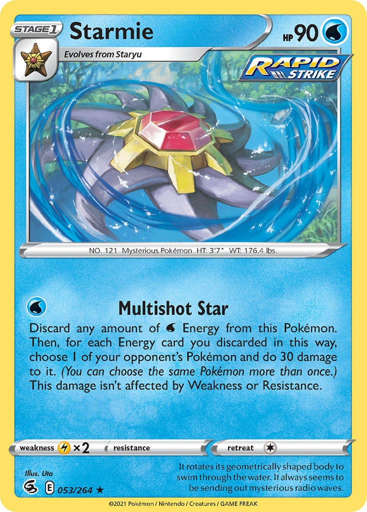 Starmie - Fusion Strike (Holo Rare) [FST-053] English / Near Mint / Normal
