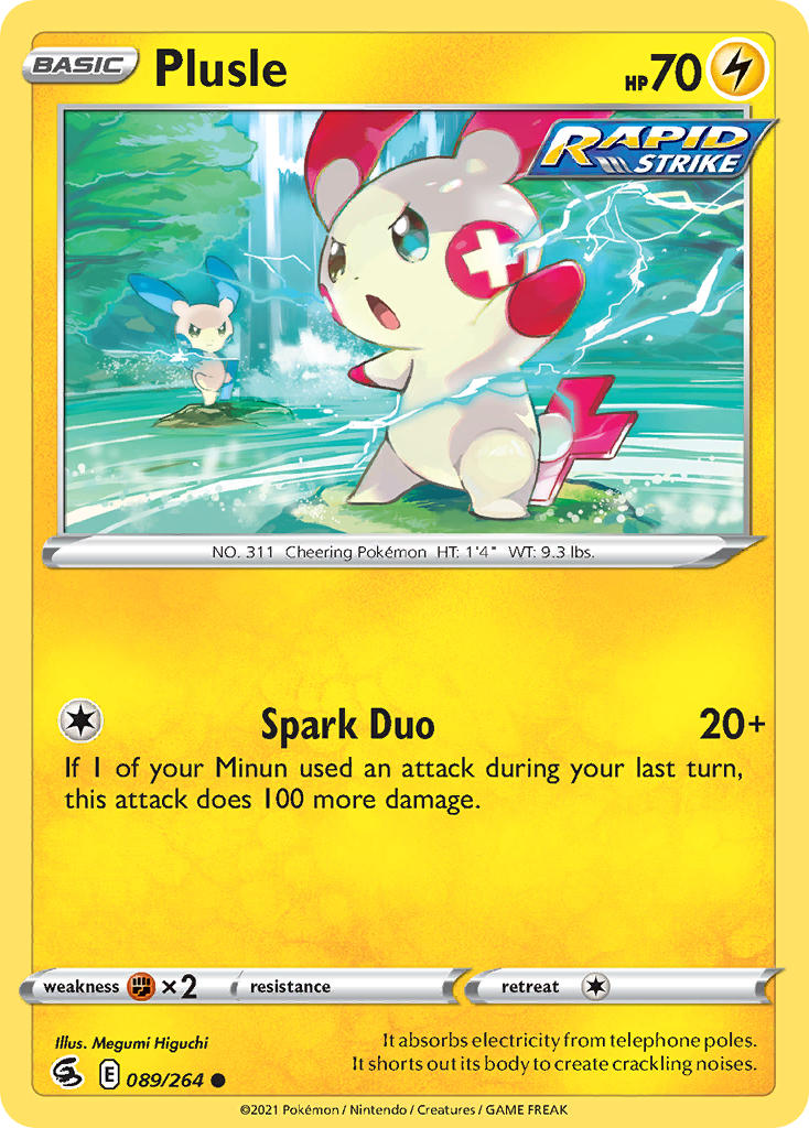 Plusle - Fusion Strike (Common) [FST-089] English / Near Mint / Normal