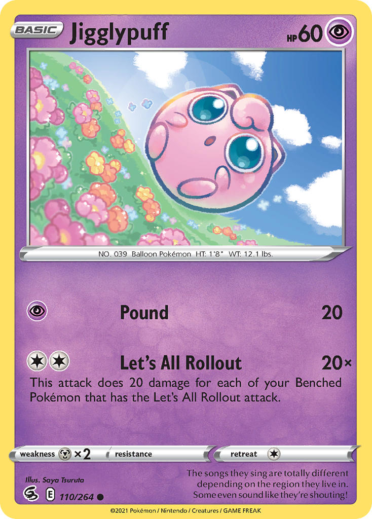 Jigglypuff - Fusion Strike (Common) [FST-110] English / Near Mint / Normal