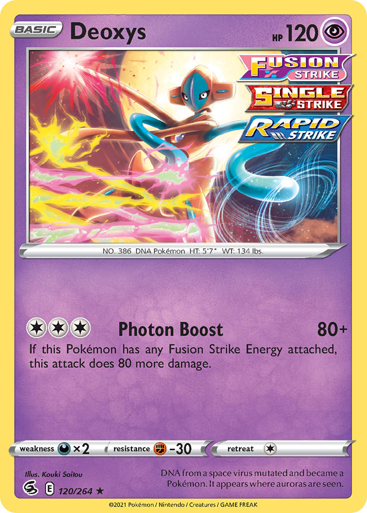 Deoxys - Fusion Strike (Holo Rare) [FST-120] English / Near Mint / Normal