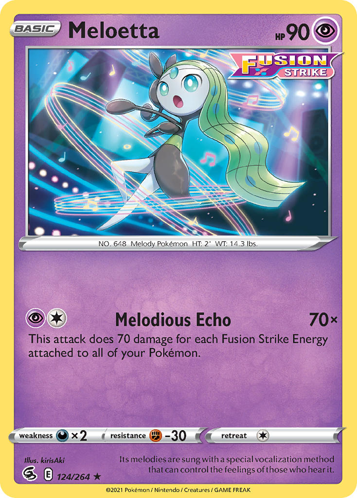 Meloetta - Fusion Strike (Rare) [FST-124] English / Near Mint / Normal