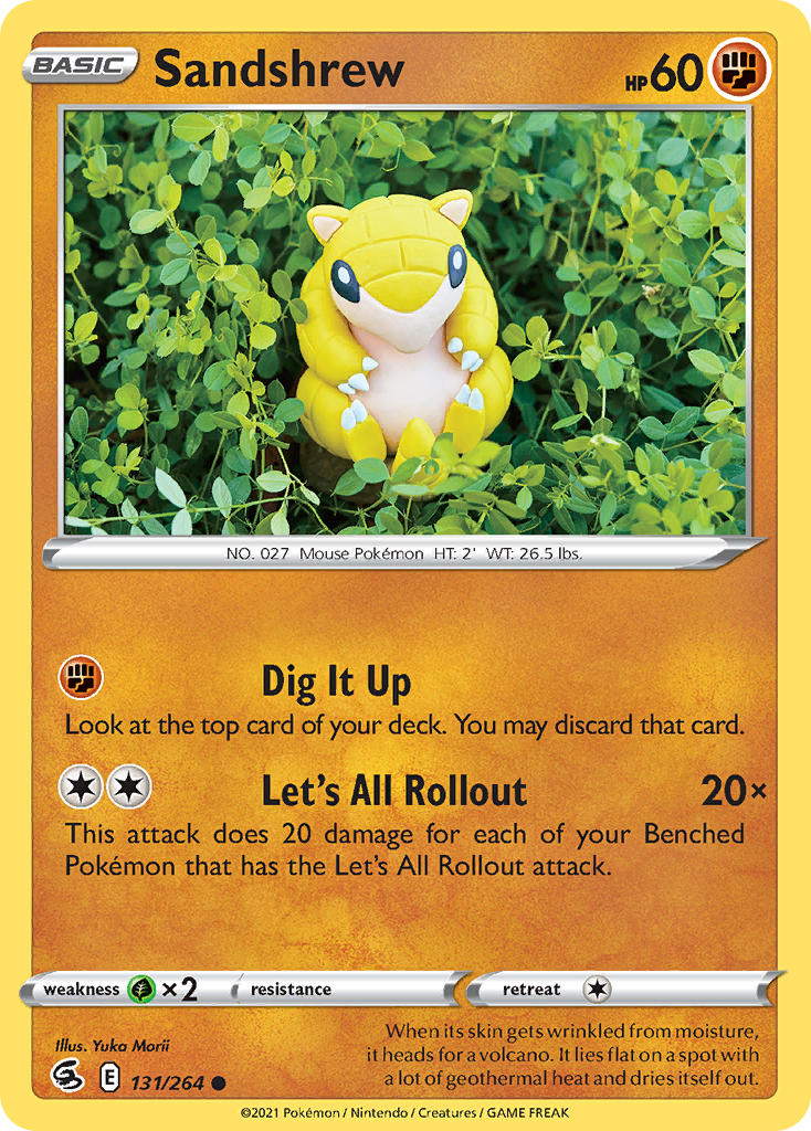 Sandshrew - Fusion Strike (Common) [FST-131] English / Near Mint / Normal