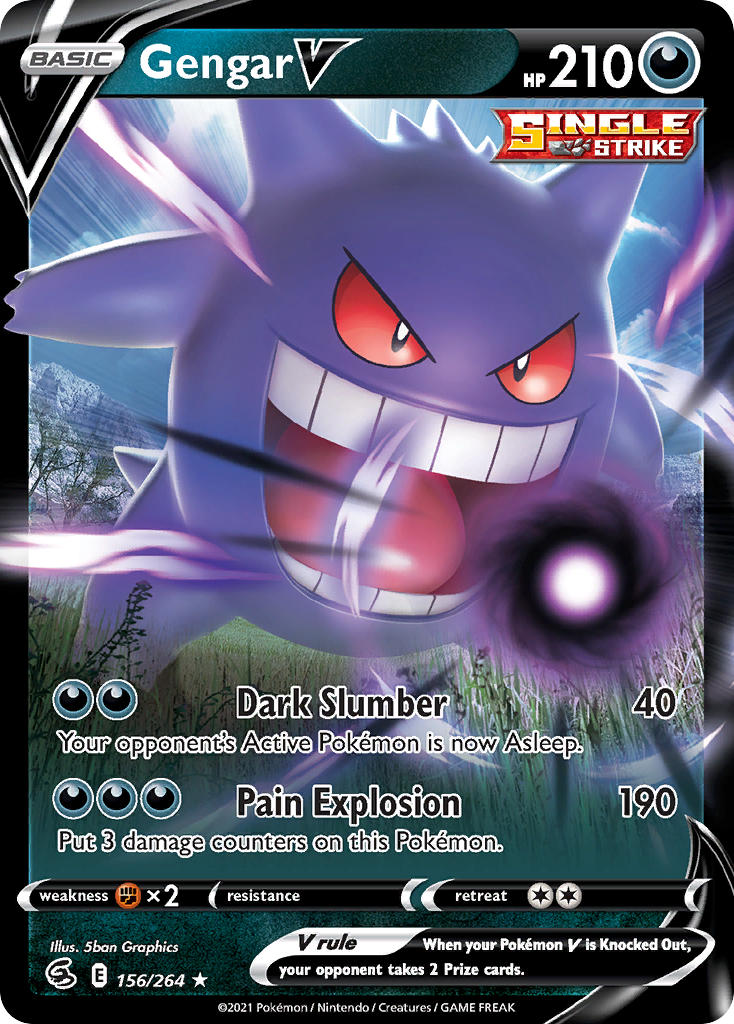 Gengar V - Fusion Strike (Ultra Rare) [FST-156] English / Near Mint / Normal