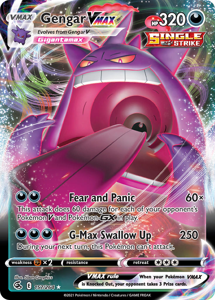 Gengar VMAX - Fusion Strike (Ultra Rare) [FST-157] English / Near Mint / Normal