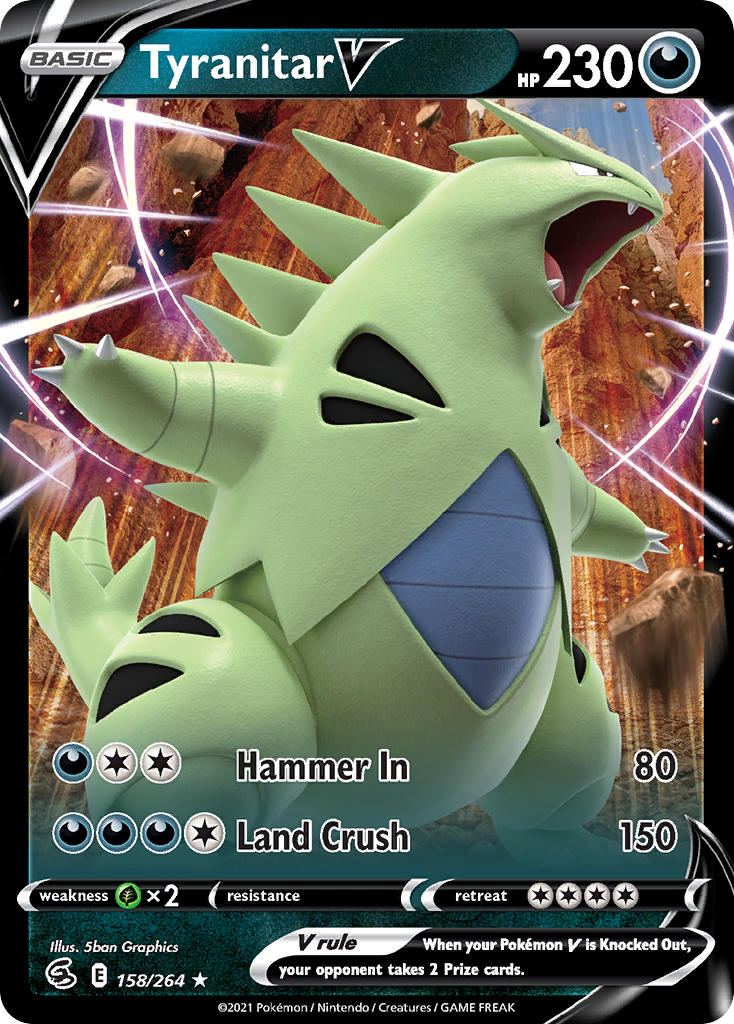 Tyranitar V - Fusion Strike (Ultra Rare) [FST-158] English / Near Mint / Normal