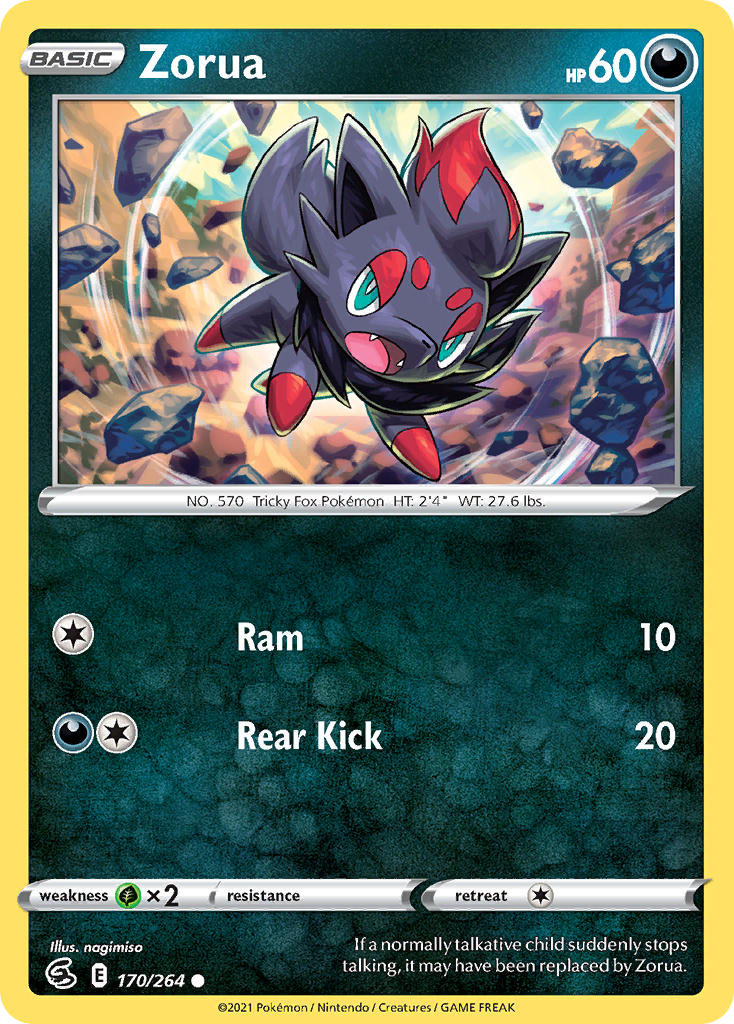 Zorua - Fusion Strike (Common) [FST-170] English / Near Mint / Normal