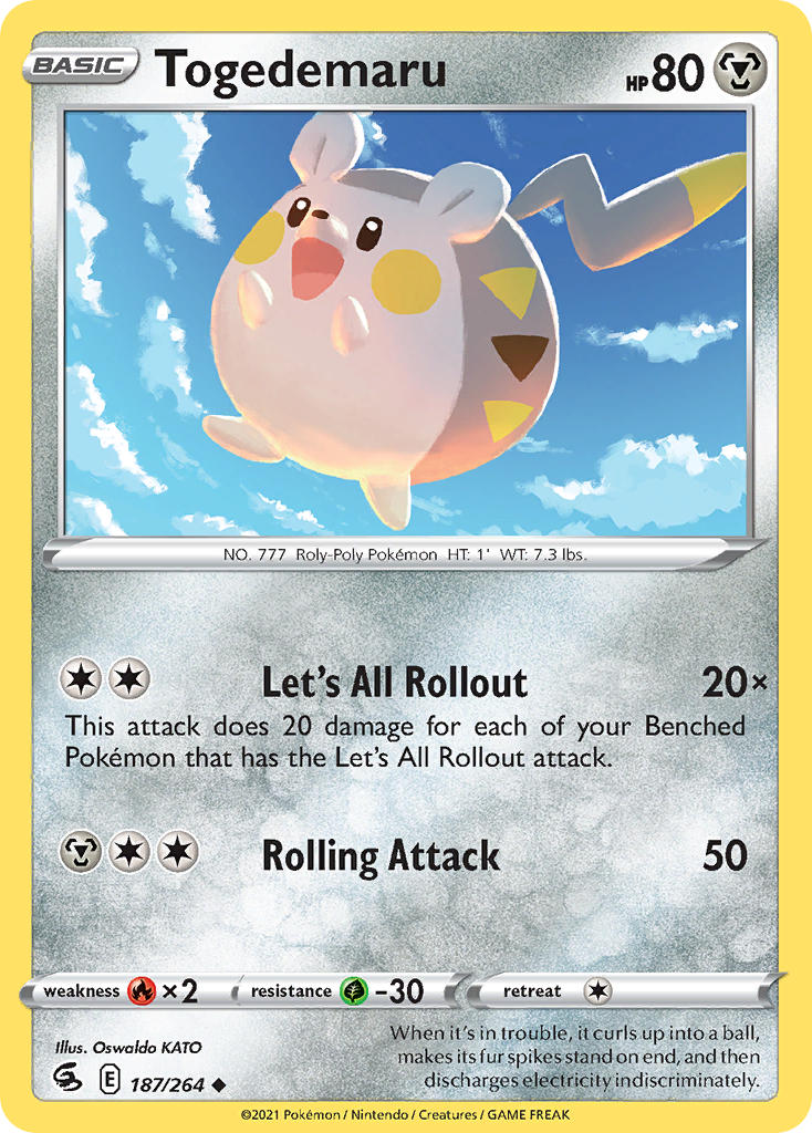 Togedemaru - Fusion Strike (Uncommon) [FST-187] English / Near Mint / Normal