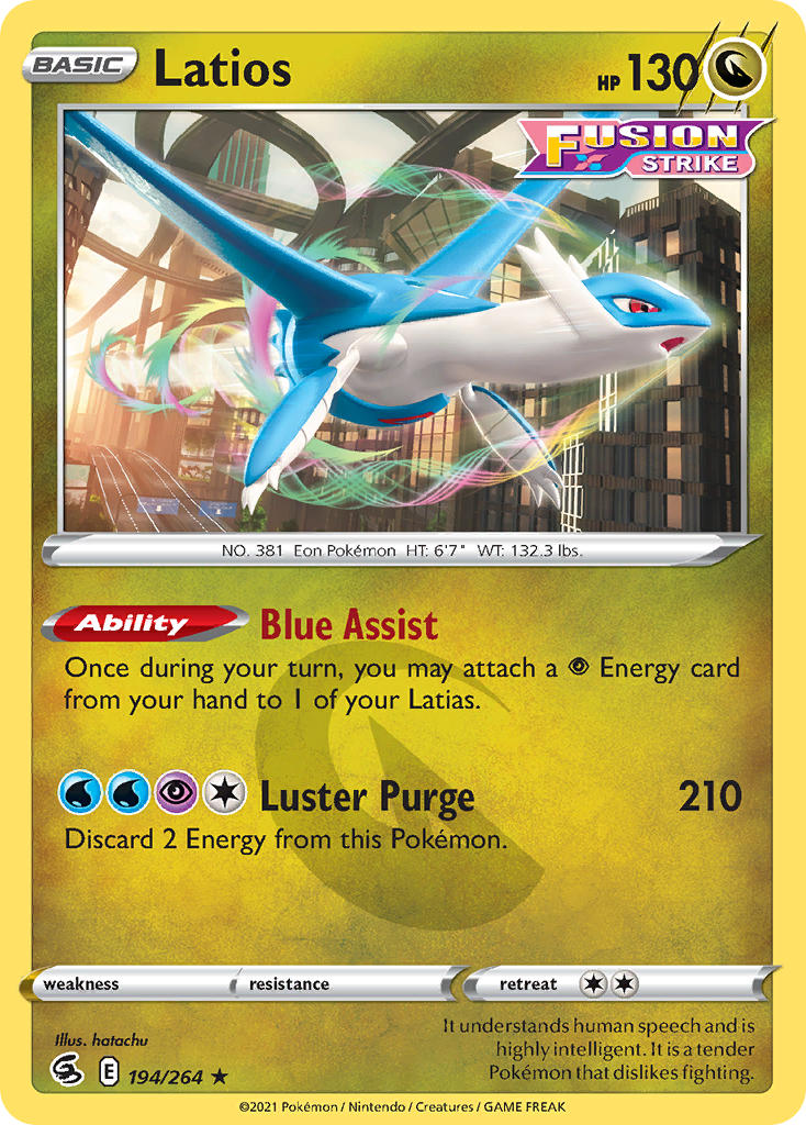 Latios - Fusion Strike (Rare) [FST-194] English / Near Mint / Normal