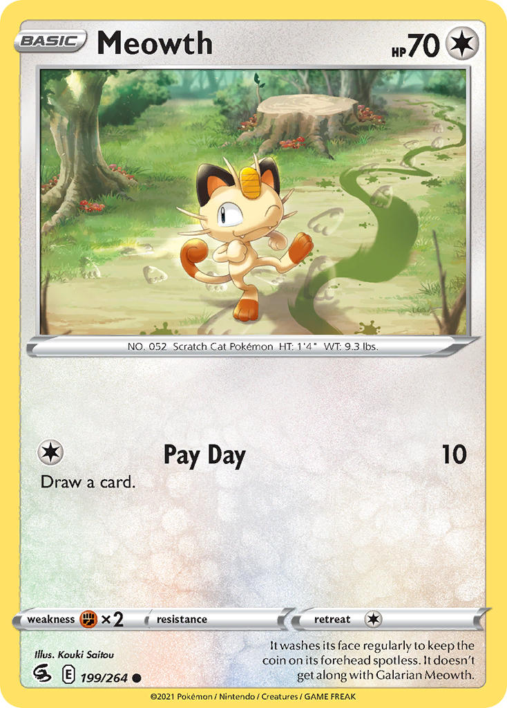 Meowth - Fusion Strike (Common) [FST-199] English / Near Mint / Normal