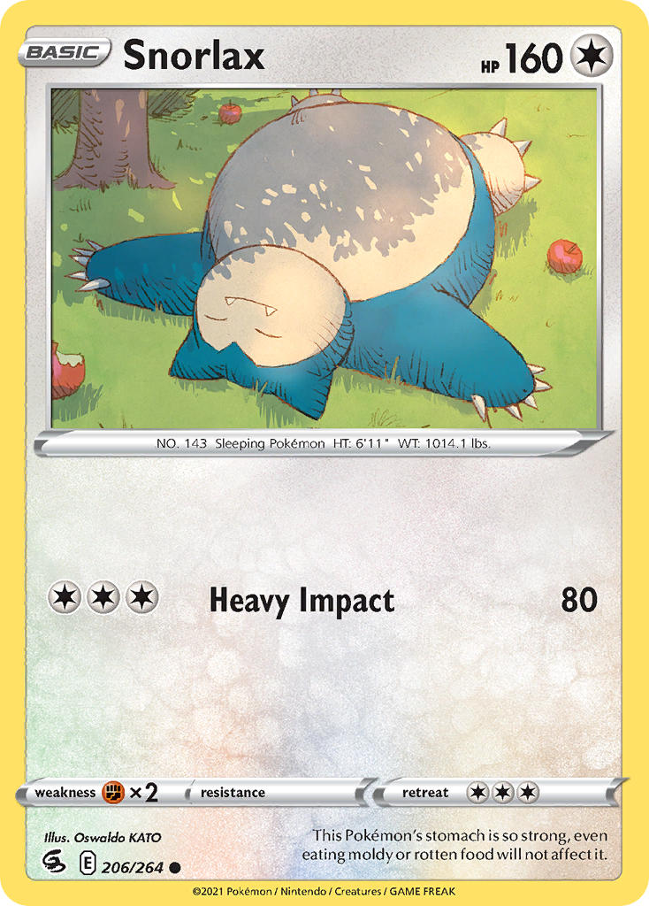 Snorlax - Fusion Strike (Common) [FST-206] English / Near Mint / Normal