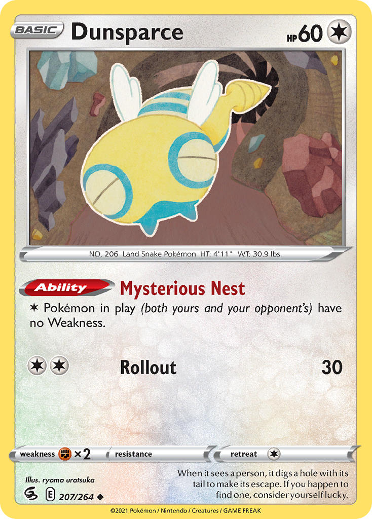 Dunsparce - Fusion Strike (Uncommon) [FST-207] English / Near Mint / Normal