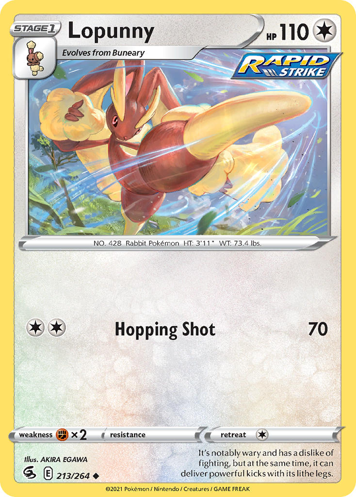 Lopunny - Fusion Strike (Uncommon) [FST-213] English / Near Mint / Normal
