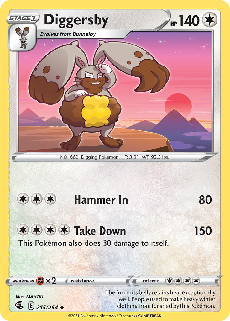 Diggersby - Fusion Strike (Uncommon) [FST-215] English / Near Mint / Normal