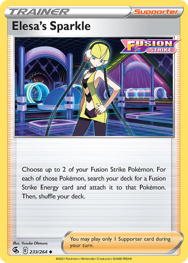 Elesa's Sparkle - Fusion Strike (Uncommon) [FST-233] English / Near Mint / Normal