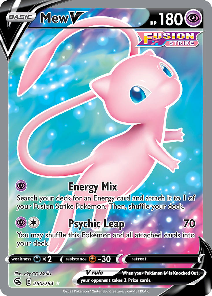 Mew V - Fusion Strike (Ultra Rare) [FST-250] English / Near Mint / Normal